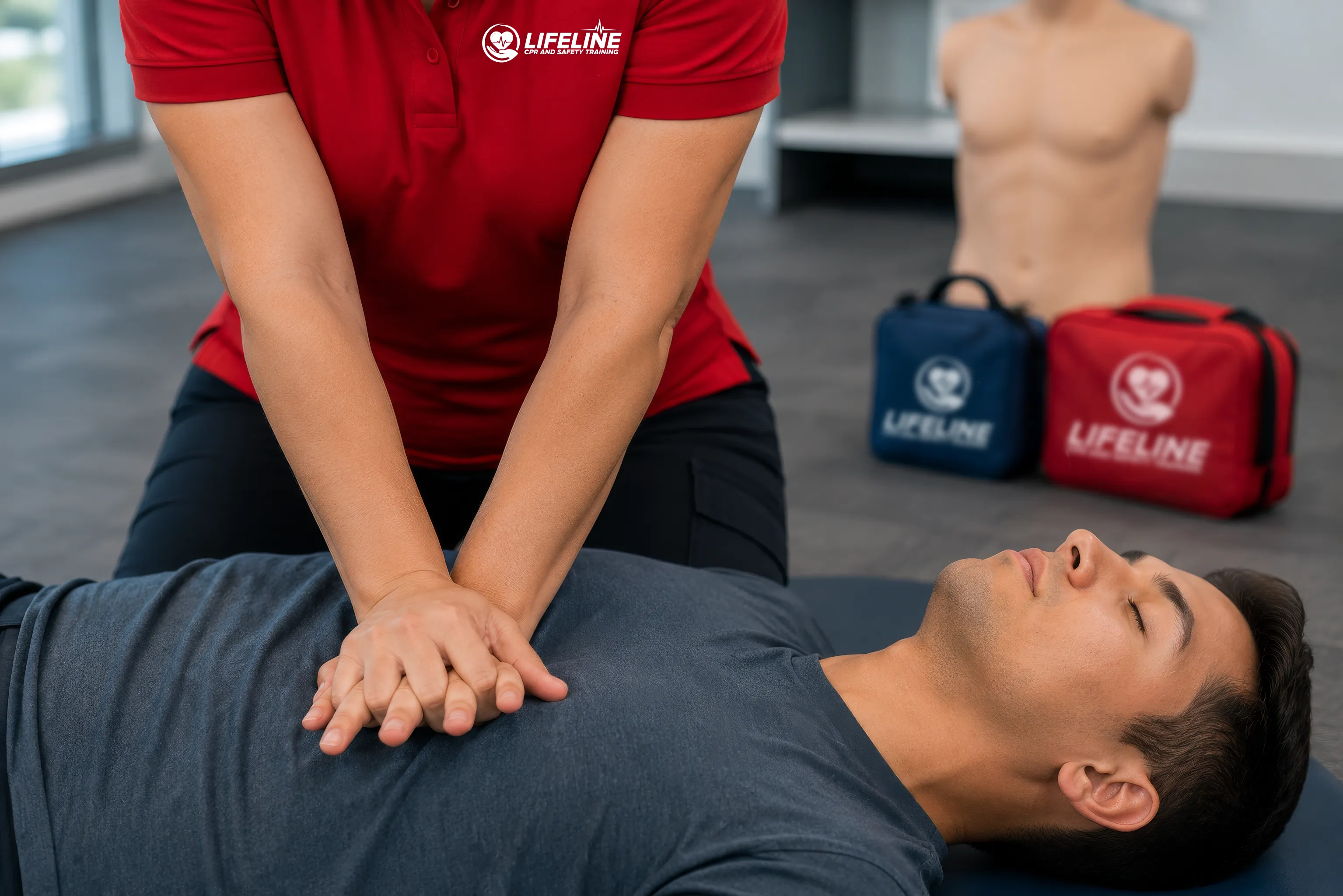 Hands-only CPR chest compressions training
